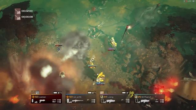 Helldivers - Punisher + LAS -8 vs Cyborgs смотреть онлайн