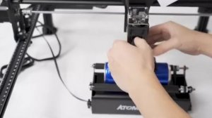 How to use ATOMSTACK R3 24W Automatic Rotary Roller Unboxing