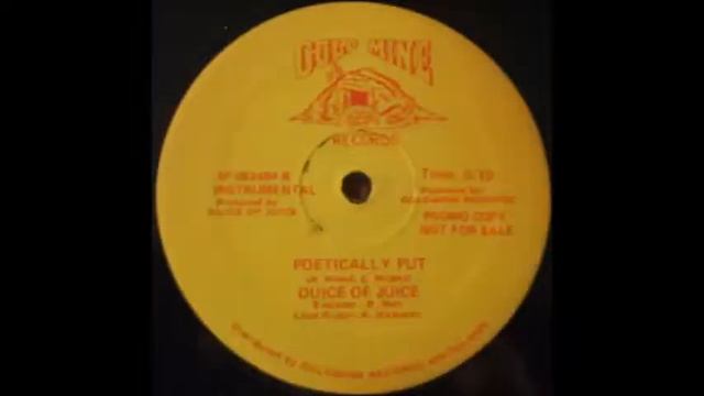 Duice Of Juice - Poetically Put (Instrumental). 1986 Goldmine Records смотреть онлайн