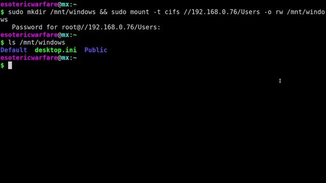 Mounting Windows Shared Drive using CIFS and copying files from Linux смотреть онлайн