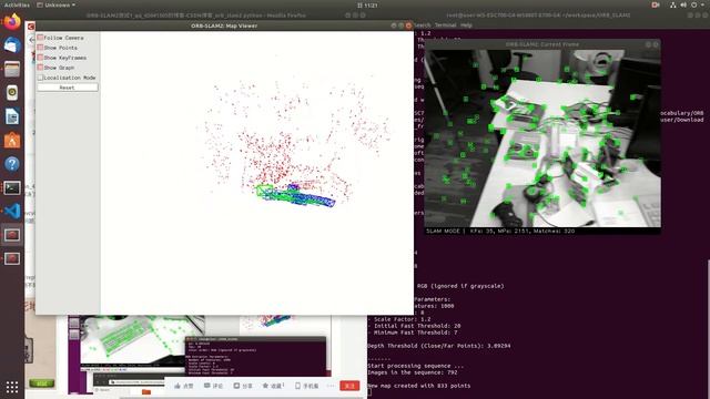 ORG-SLAM test on Ubuntu 18 + ROS Melodic смотреть онлайн