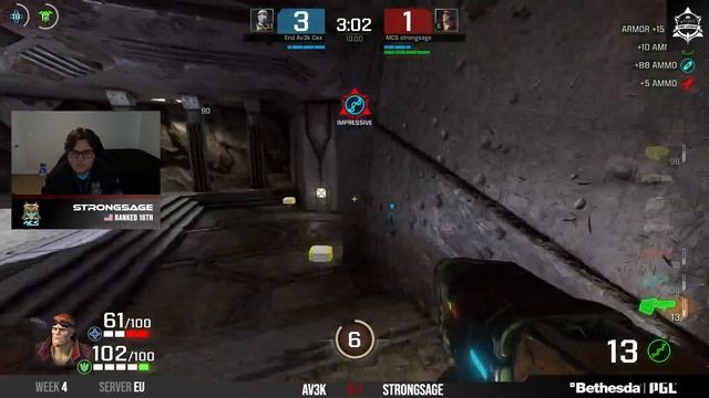 Av3k vs Strongsage - Quake Pro League - Week 4 смотреть онлайн