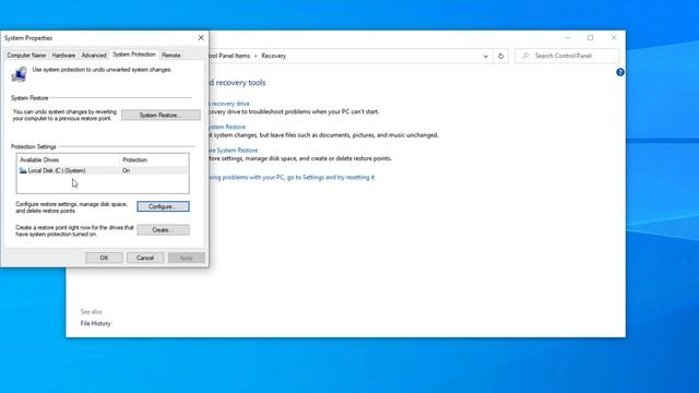 Create System Restore Point Windows 10 - How To Create A System Restore Point In Windows 10 смотреть онлайн