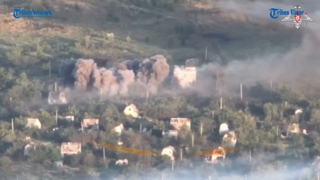 Serangan Brutal Dari Mortir Self-Propelled 2C4 Tulip Rusia Sapu Bersih Benteng Ukraina