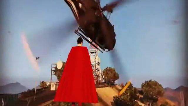 GTAV Mod (Ghost Rider, Superman, Thor and mini hulk mod...) смотреть онлайн
