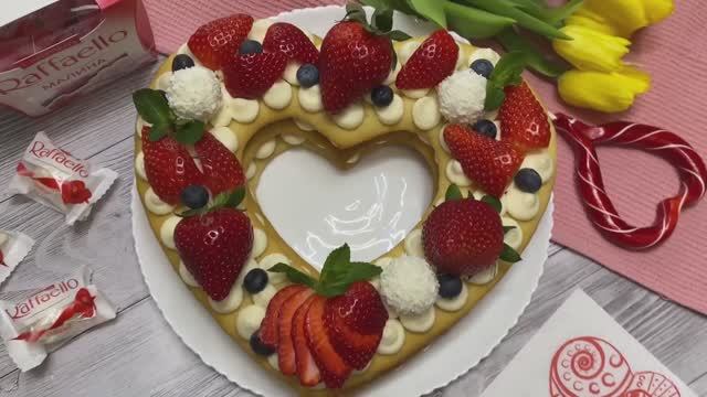 Медовый Торт СЕРДЦЕ// Красивый торт на любой праздник смотреть онлайн