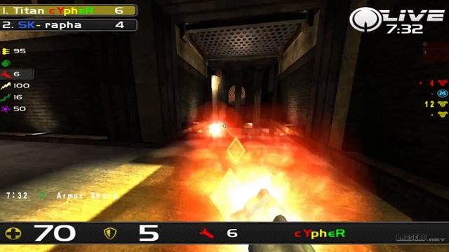 rapha vs Cypher - Quakecon 2014 Group A Round 2 (Quake Live VOD) смотреть онлайн