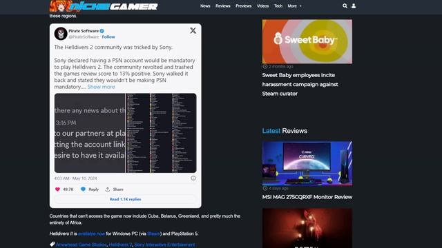 Sony LIED to Helldivers 2 fans!? Arrowhead Studios is BEGGING them to FIX this issue! смотреть онлайн
