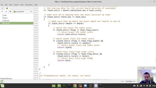 71-Bitboard CHESS ENGINE in C implementing HASH TABLE aka transposition table (read write hash entr смотреть онлайн