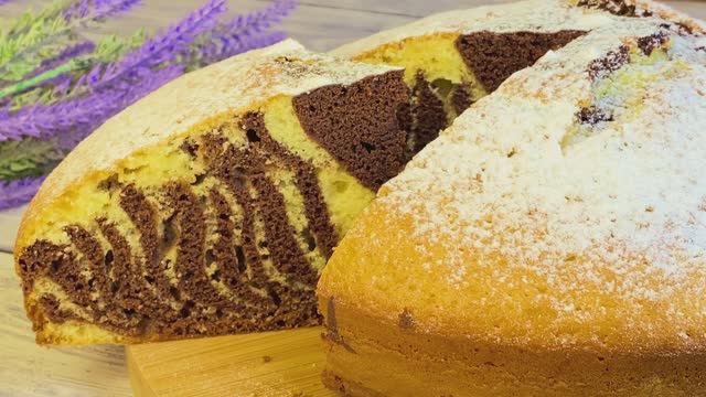 ПИРОГ “ЗЕБРА” Лучший рецепт! смотреть онлайн