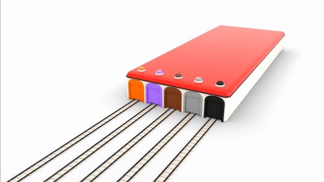 Учим цвета-цветные поезда