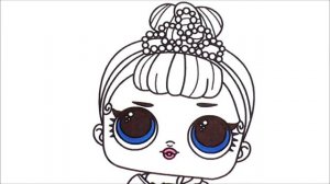 Кукла lol Miss Baby Раскраска // Рисуем Раскраски для детей