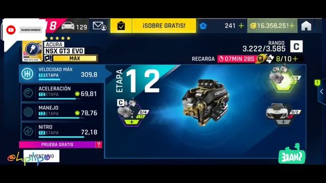 Key Hunt Acura NSX GT3 Evo Asphalt 9 Legends @hplip.unlocking My Car #129 смотреть онлайн