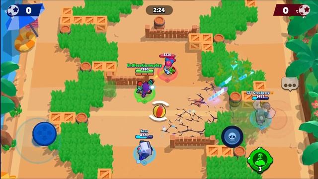 Brawl Stars - Gameplay Walkthrough Part 1035 - Major Rosa - Brawl Ball (iOS, Android) смотреть онлайн