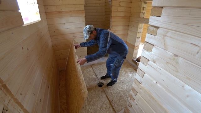 Строительство бани 5х7 c запилом в чашу смотреть онлайн