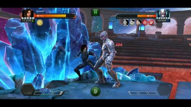 Quake Destroying Act 5 Final Boss OG Ultron- Marvel Contest of Champion смотреть онлайн