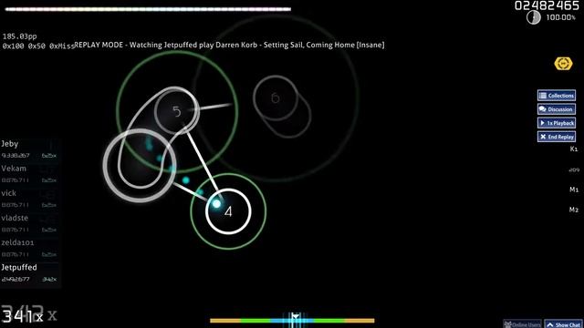 osu! Setting Sail, Coming Home [Insane] +DT | SS 222pp смотреть онлайн