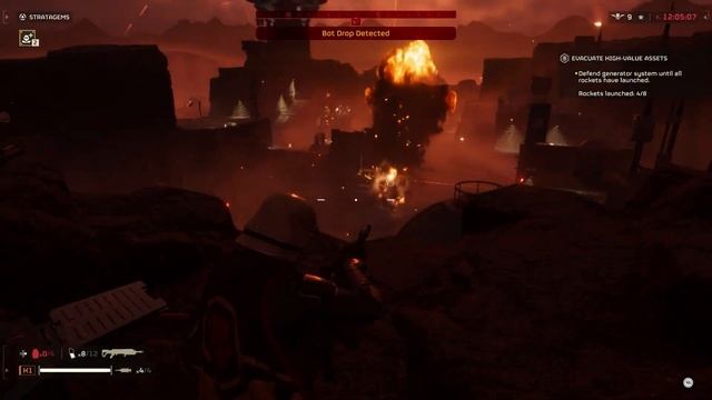 HELLDIVERS 2 - New Base Defending Bot Mission Is HELL! (Solo Helldive Difficulty) смотреть онлайн