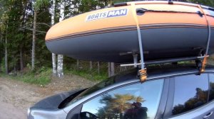 Перевозка лодки на багажнике