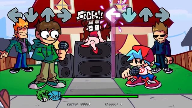 FNF` Online VS EDDSWORLD Challenge (HARD) | Фнф Онлайн против эддсворлд челлендж