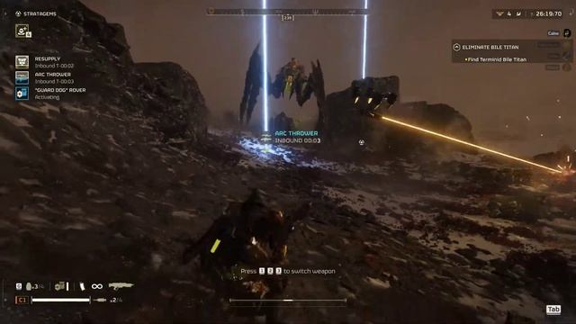 HELLDIVERS 2 | Bile Titan solo with Arc Thrower смотреть онлайн
