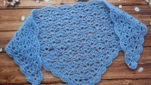 МК Узор для шали крючком 🌼