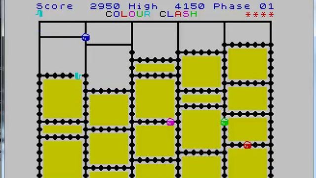 Colour Clash - ZX Spectrum Sinclair - emulador FBZX Wii 10.0 - probado Windows 7 x64 смотреть онлайн
