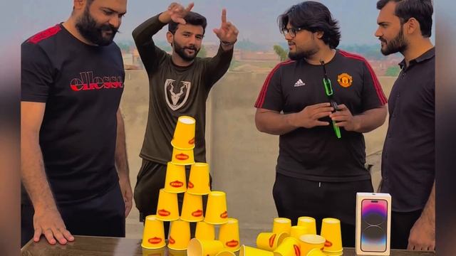 Break the pyramid and win IPHONE 14 Pro Max || Abc Vines || Ashar Loona || Ateeq Chaudhry смотреть онлайн