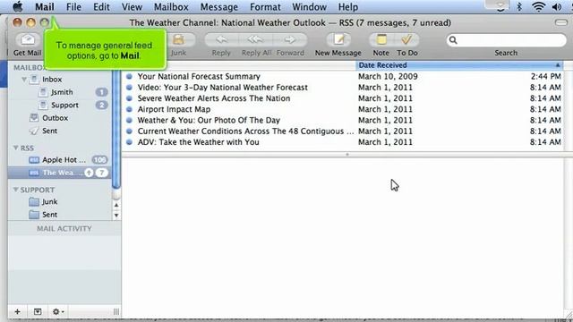 Hosting Tutorials - Mac Mail - How to subscribe to RSS feeds смотреть онлайн