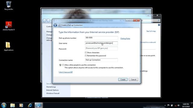 How to set up a dial up cennection on windows 7 смотреть онлайн
