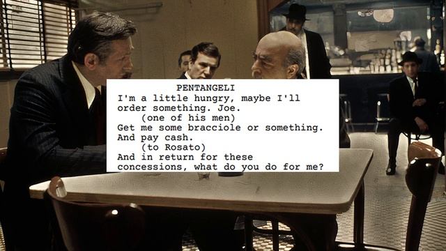 Pentangeli and the Rosatos about Clemenza's death смотреть онлайн