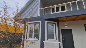 Двухэтажный дом из газобетона с верандой. «Удачный выбор»