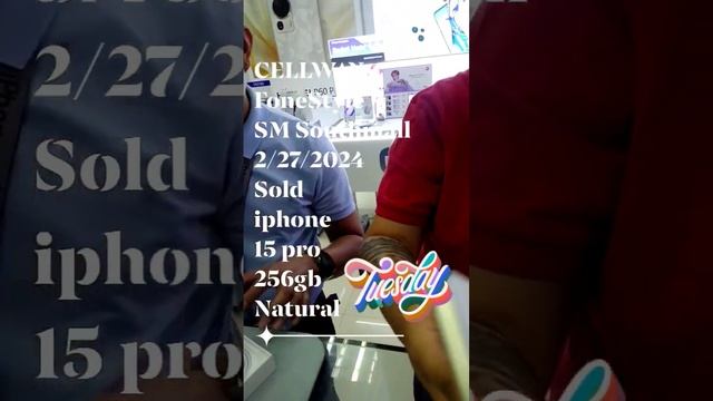 iphone 15 pro 256gb Natural #cellway #fonestyle #smsouthmall смотреть онлайн