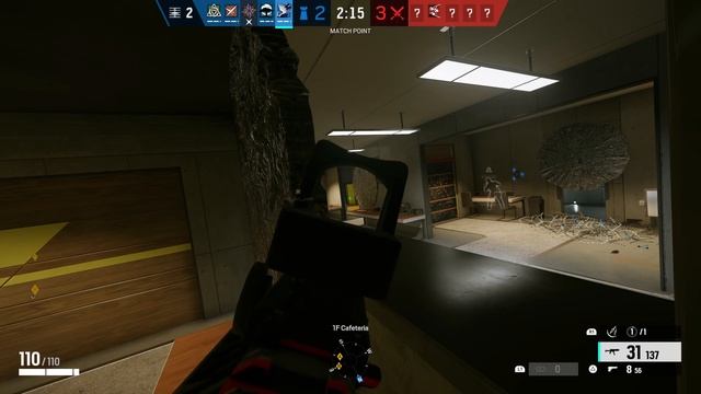 Tom Clancy's Rainbow Six Siege 1v5 clutch with Azami смотреть онлайн