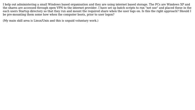 Unix & Linux: Best practice for mounting shares under Windows смотреть онлайн