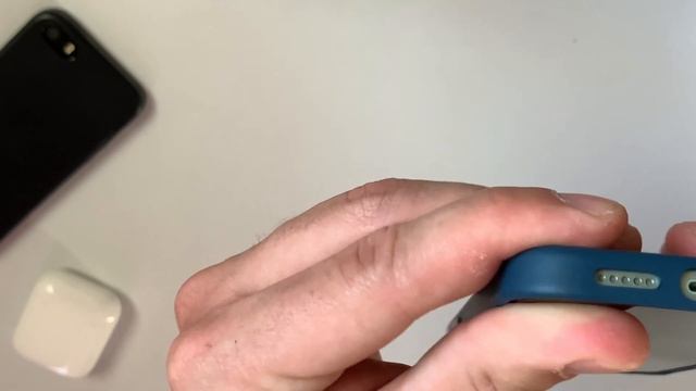 Apple leather case for IPhone 12 - Baltic Blue смотреть онлайн