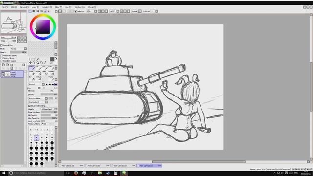 Cute Girls in Tanks - Doodle 1 смотреть онлайн