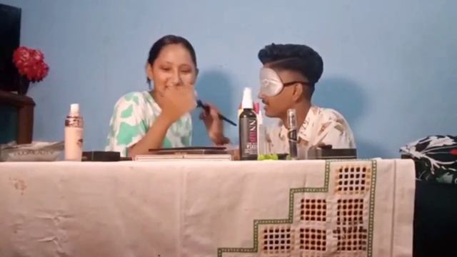 thopda bigarne punishment..😂/looser😂@alisha.😂.blindfold makeup challenge😂.. смотреть онлайн