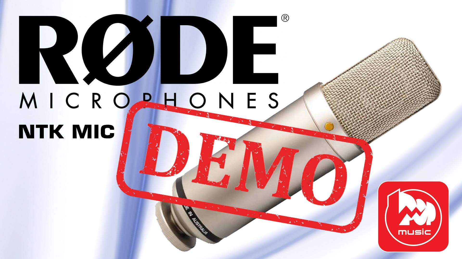 Микрофон RODE NTK MIC - демонстрация звучания