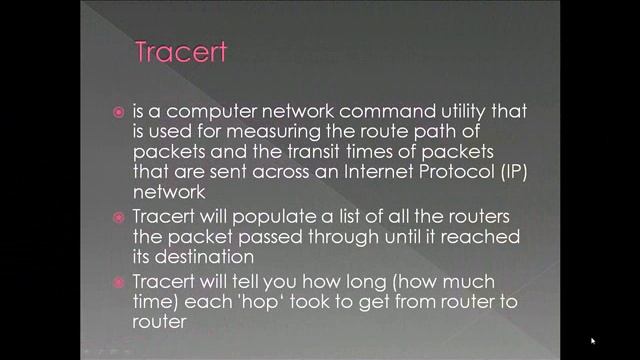 Linda Chambers Video On Using ARP, Ping, Tracert, and Ipconfig смотреть онлайн