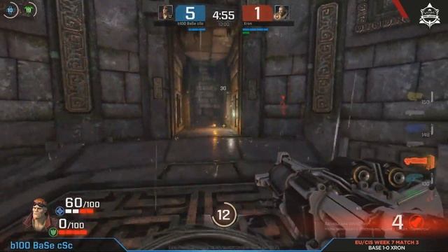 b100 BaSe vs XRON (QuakeProLeague tournament) - Quake Champions смотреть онлайн