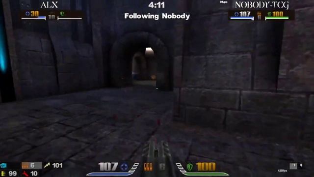 Сможет ли он камбекнуть? Alx vs NobodyTCG Матч 1 | Выставочные матчи в Quake 3 Arena смотреть онлайн