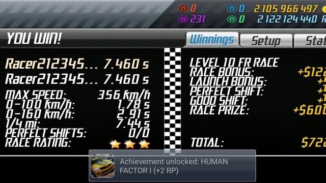 DRAG RACING Android V.1.8.4 - SSC Tuatara 1/4 Mile 7.460 (2024) смотреть онлайн