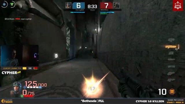 cypher vs k1llsen - Quake Pro League - Stage 1 - Week 10 смотреть онлайн