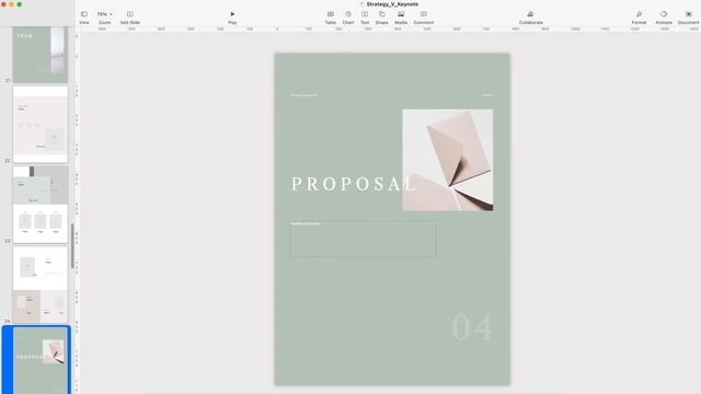 Strategy Vertical Keynote Template [Preview] смотреть онлайн