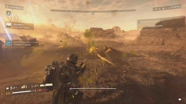 HELLDIVERS 2 Caught Them by Supplies! Psn trophy. смотреть онлайн