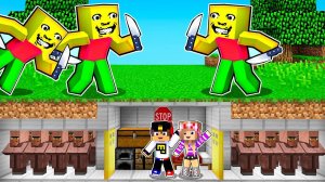 БУНКЕР в ДЕРЕВНЕ ЖИТЕЛЕЙ ПРОТИВ СТРАННЫЙ ПАПА в МАЙНКРАФТ но НУБ ВИДЕО ТРОЛЛИНГ MINECRAFT Евгенбро