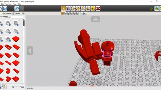 Creative Lego #4 | Lego F3L-4 | Mini Lightning jet (70614) | Music version смотреть онлайн