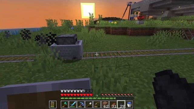 Minecraft, How To Put A Mob Into A Minecart! (Easy and Fast!) смотреть онлайн