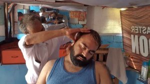 Manoj Master real Painkiller of Head - Master Head Massage by Legendary Indian barber (Asmr)